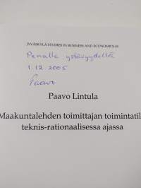 Maakuntalehden toimittajan toimintatila teknis-rationaalisessa ajassa (signeerattu, tekijän omiste)