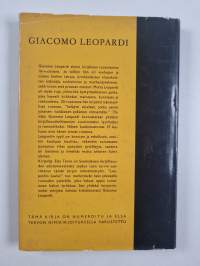 Giacomo Leopardin laulut (signeerattu, numeroitu)