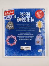 Paperikoristeita leikkaa ja askartele tähtiä ja lumihiutaleita
