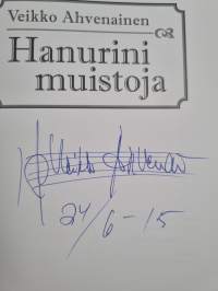 Hanurini muistoja (signeerattu)
