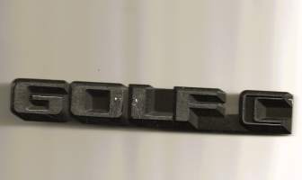 Golf C  (WV) automerkki keulamerkki 17x2,5 cm
