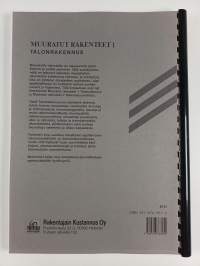 Muuratut rakenteet 1 : talonrakennus