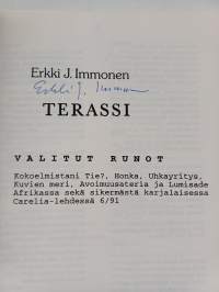 Terassi : valitut runot (signeerattu)