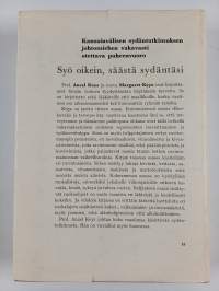 Syö oikein : säästä sydäntäsi