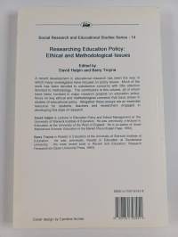 Researching education policy : ethical and methodological issues
