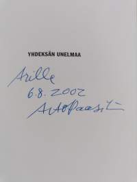 Yhdeksän unelmaa (signeerattu, tekijän omiste)