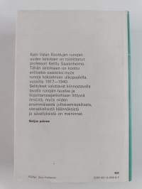 Kootut runot : Kaukainen puutarha ; Sininen ovi ; Maan laiturilla ; Paluu ; Pesäpuu palaa ; Runoja kokoelmien ulkopuolelta