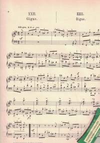 Adagio No. 21 H moll / Gigue No. 22 G dur für das Pianoforte