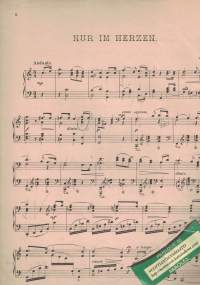 Nur im Herzen för piano