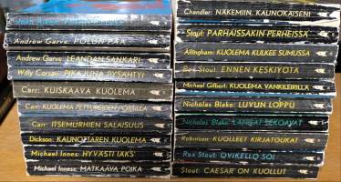 SaPo - sarjan dekkareita 20 kpl 1. painoksia vuosien 1957-1968 väliltä