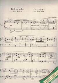 Kehtolaulu pianolle - Berceuse för piano