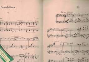 Consolations, Piano solo