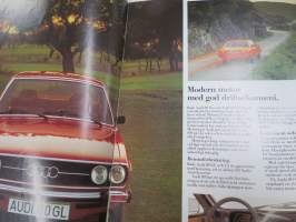 Audi-programmet 1976 -myyntiesite - Audi-mallisto, Ruotsin mallisto - Svenska Volkswagen Ab