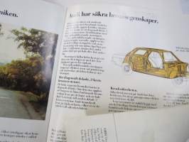 Audi-programmet 1976 -myyntiesite - Audi-mallisto, Ruotsin mallisto - Svenska Volkswagen Ab
