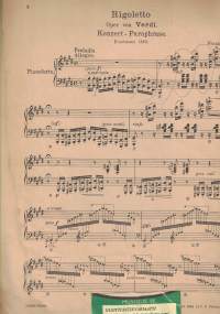 Rigoletto-Paraphrase Klavier zu 2 Händen