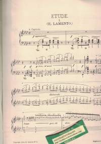 3 Concert Studies: Il Lamento - La Leggierezza - Un Sospiro