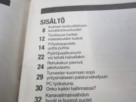 Koneviesti 1988 nr  5 - Kotieläinrakennusten tekniset kehitystarpeet, Same Explorer 80, Kolmen keskusliikkeen kevätkonepäivät, Valmet kannattavuuden puristuksessa,ym