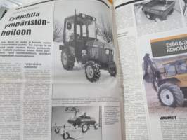 Koneviesti 1988 nr  5 - Kotieläinrakennusten tekniset kehitystarpeet, Same Explorer 80, Kolmen keskusliikkeen kevätkonepäivät, Valmet kannattavuuden puristuksessa,ym
