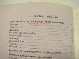 Kustannusosakeyhtiö Otavan koulukirjat ja opetusvälineet - Luetteloon liittyy lyhyt kuvitettu esitys Otavan uudesta talosta, kirjapainosta ja kirjansitomosta