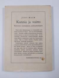 Kunnia ja voitto : kertomus suomalaisesta työläisurheilijasta