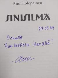 Sinisilmä (signeerattu, tekijän omiste)