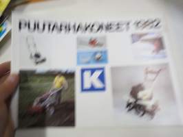Kesko puutarhakoneet 1982 -myyntiesite