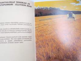 Clayson 8040 leikkuupuimuri -myyntiesite