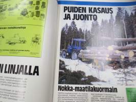 Kesko - Puun ja energian korjuu maatiloilla, kasaus, juonto, kuljetus, haketus, pilkonta, turpeen nosto, kotimaisen energian kattilat -myyntiesite