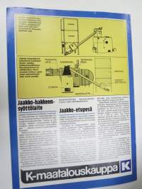 Kesko - Puun ja energian korjuu maatiloilla, kasaus, juonto, kuljetus, haketus, pilkonta, turpeen nosto, kotimaisen energian kattilat -myyntiesite