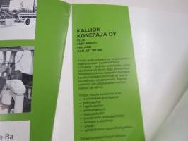 Kalion Konepaja / Kara pyörösaha YS-1/10 tarjouskansio, joka samalla esite kuvineen -myyntiesite