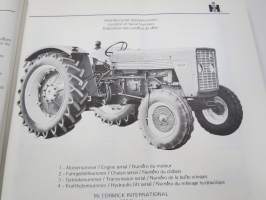 International Harvester IH 523, 624 + 724 Diesel Tractors Parts Catalog / Ersatzteilkatalog / Catalogue pices -traktori, varaosaluettelo