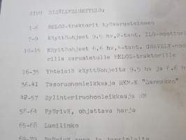 Belos yleistraktori mallit L (Gravely), IL-222, IL-222D + eri työvarusteet -käyttöohjekirja / operator´s manual in finnish
