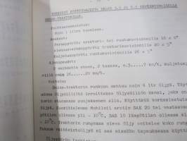 Belos yleistraktori mallit L (Gravely), IL-222, IL-222D + eri työvarusteet -käyttöohjekirja / operator´s manual in finnish
