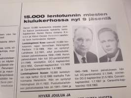 Äänivalli joulukuu 1966 (16.) Aero Oy-julkaisu, mm. DC-8 asiaa