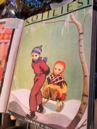 Kotiliesi 1935 Suomen Kotitalousväen lehti. Vuoden sidottu painos.
