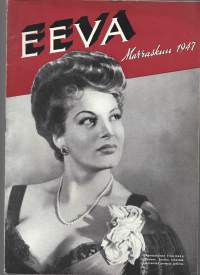 Eeva 1947 nr 11 / kansikuva  Yvonne Sanson,mustan naisen elämää kultarannikolla, arkkitehti Kyllikki Halme