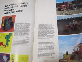 Volvo BM T 650 traktor broschyr / traktori -myyntiesite, ruotsinkielinen