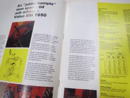 Volvo BM T 650 traktor broschyr / traktori -myyntiesite, ruotsinkielinen