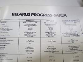 Belarus - Belaruksen omistajalla on koneet kunnossa ja kustannukset kurissa, traktori -myyntiesite