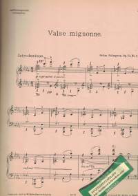 3 Pianostycken Op. 54 No2 Valse Mignonen, No3 Månsken