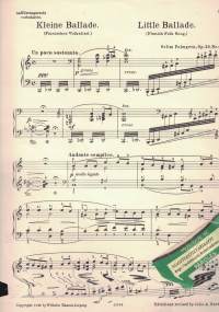 The summer of the North 5 Pianoforte Pieces, Op. 39 Nr. 4 Little Ballade