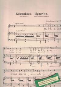 Kolme laulua Op. 60 Helluntai / Kehruulaulu / Suvinen saari