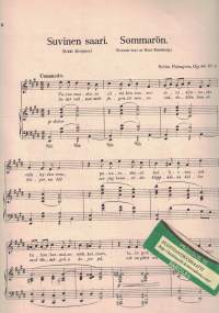 Kolme laulua Op. 60 Helluntai / Kehruulaulu / Suvinen saari