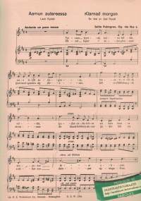 Aamun autereessa, Op. 106 No2, Laulua ja piano, Klarnad morgon