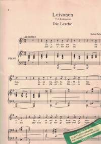 Leivonen Op. 94 No1 Die Lerche