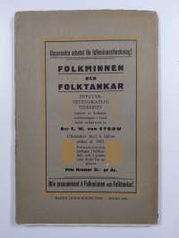 Folkminnen och Folktankar : Populär-vetenskaplig tidskrift : Femte bandet