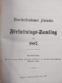 Storfurstendömet Finlands Författnings-Samling för 1887