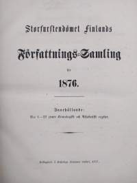 Storfurstendömet Finlands författnings-samling för 1876