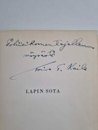 Lapin sota (signeerattu, tekijän omiste)