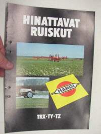 Hardi hinattavat ruiskut -myyntiesite